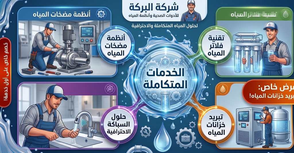 الخدمات المتكاملة لأنظمة المياه والسباكة